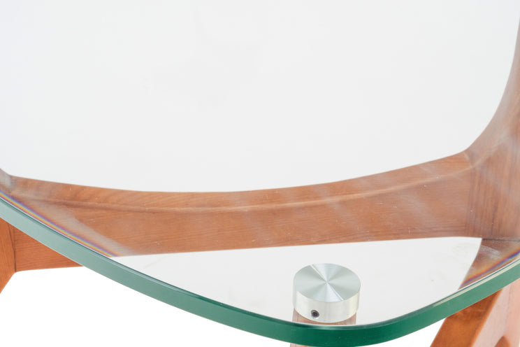 Ledell Glass Top Side Table